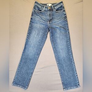 ​SO High Rise 90s Straight Leg Jeans 7/28W Medium Wash Retro Classiccore VTG
